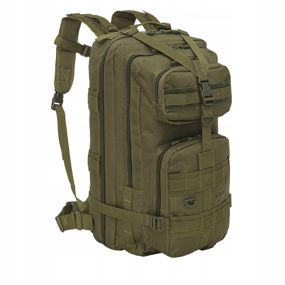 Taktický batoh Nils Camp NC3902 Ranger Zelený 45L - celkový pohled zepředu