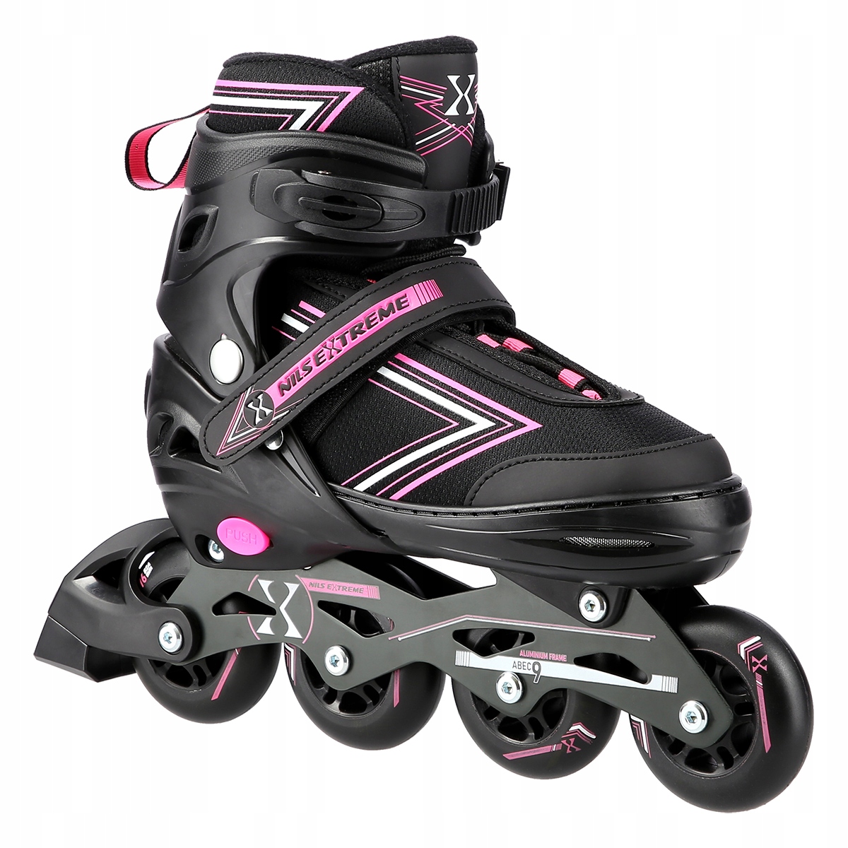 NILS BRUSLE 2V1 2V1 BLACK/PINK M(35-38) NH11912 BRUSLE 2V1 NASTAVITELNÉ Maximální délka vložky 23.5 cm