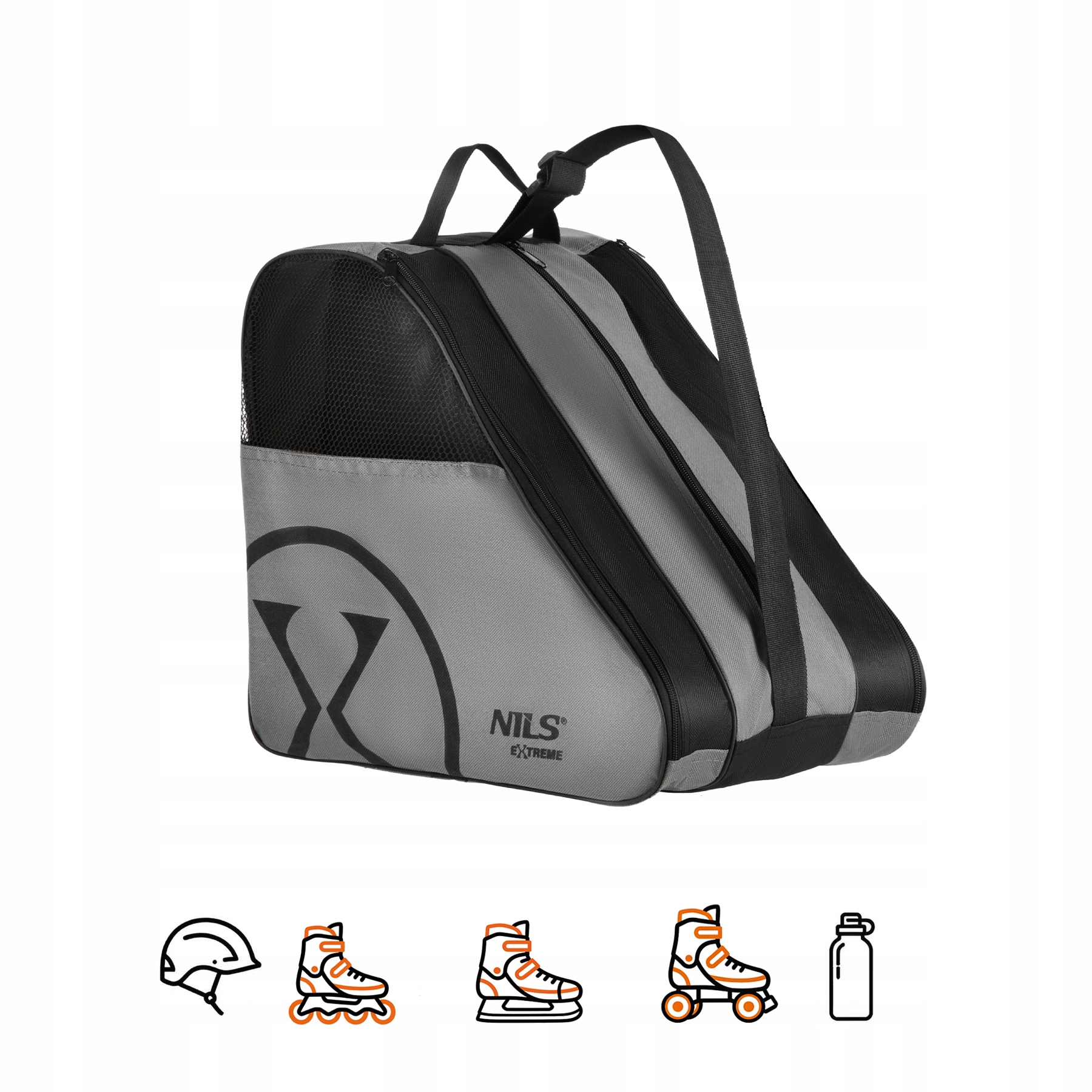 Nils Extreme TS110 šedá - detailní pohled na značku Nils Extreme