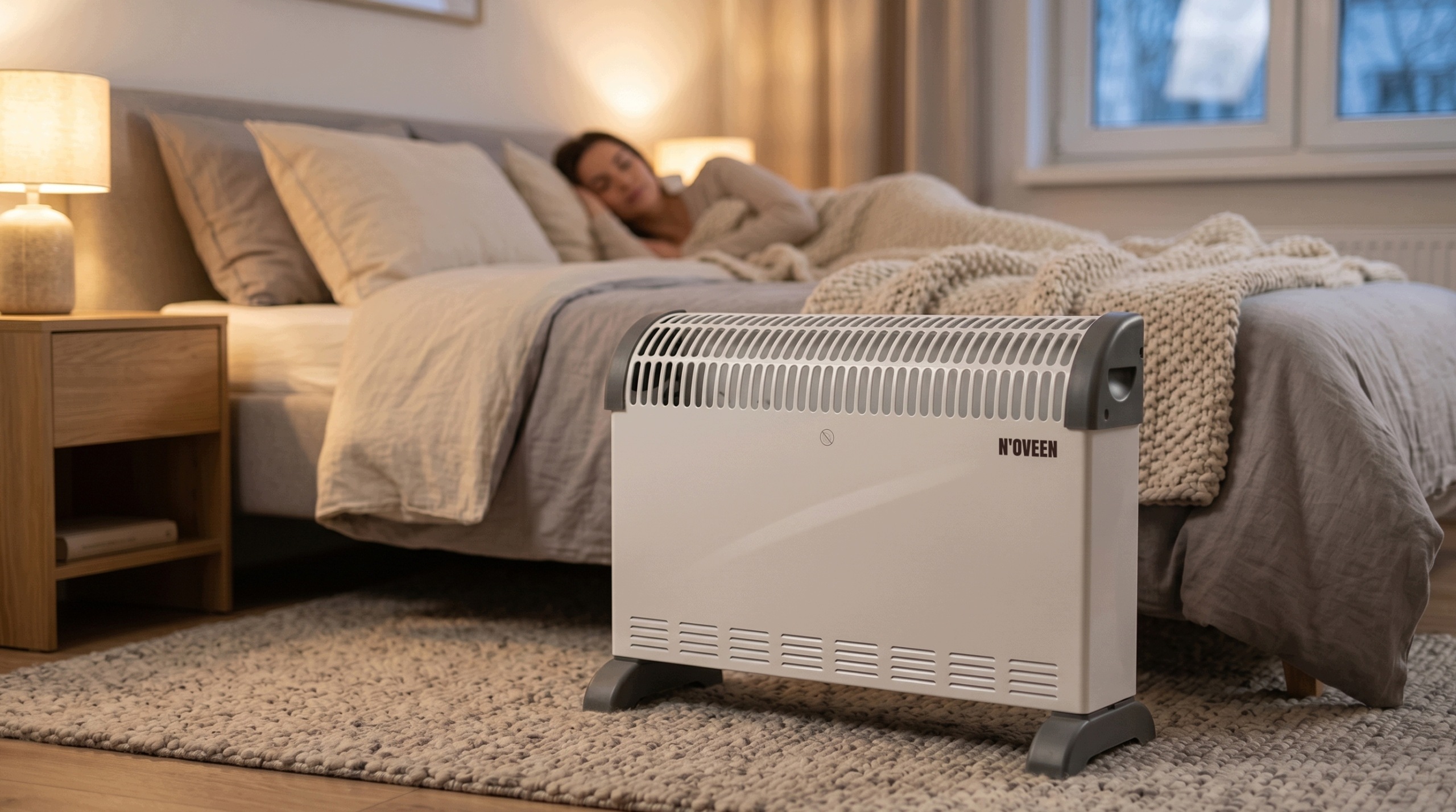 Konvektorový ohřívač N'oveen CH3000 s velkými ventilačními otvory