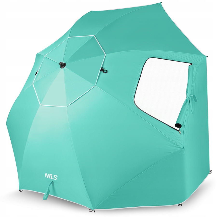 Detailní pohled na konstrukci a balení - Plážový slunečník Nils Camp NC17114