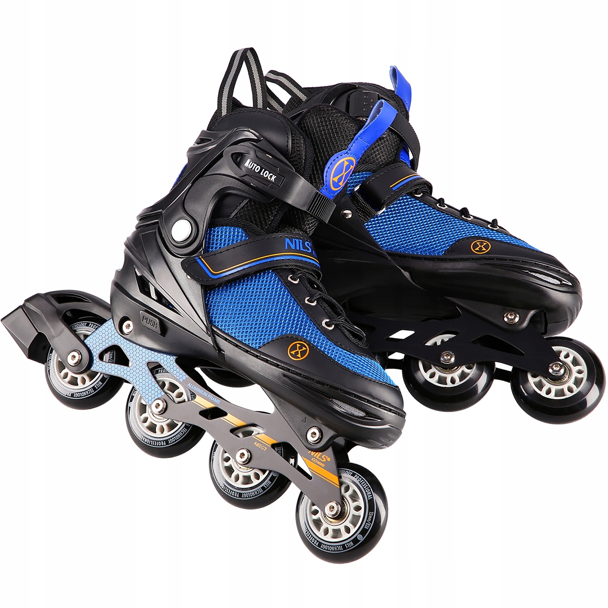 Brusle 2v1 Nils Extreme nastavitelné 39-43 PU 82A ABEC-7 - model NH18188