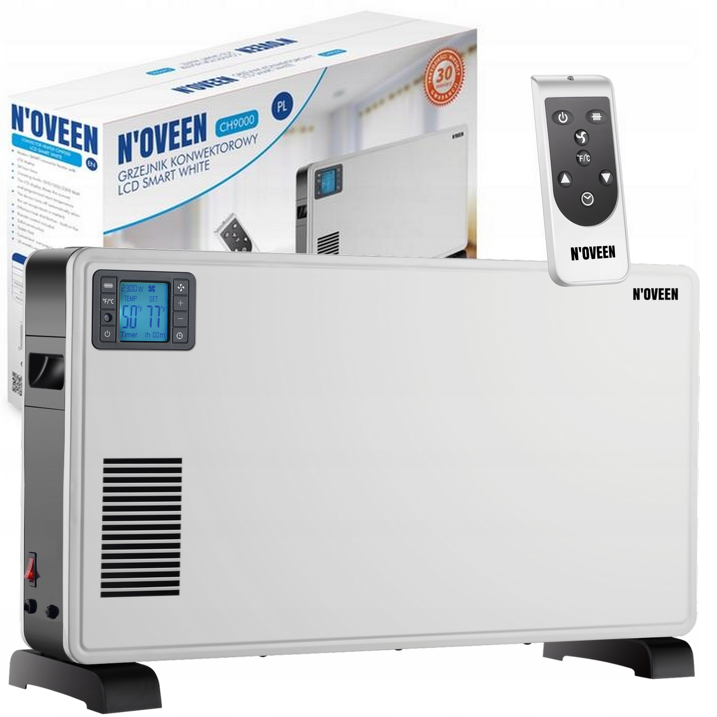 Energeticky úsporný elektrický ohřívač N'oveen CH9000 s dálkovým ovládáním