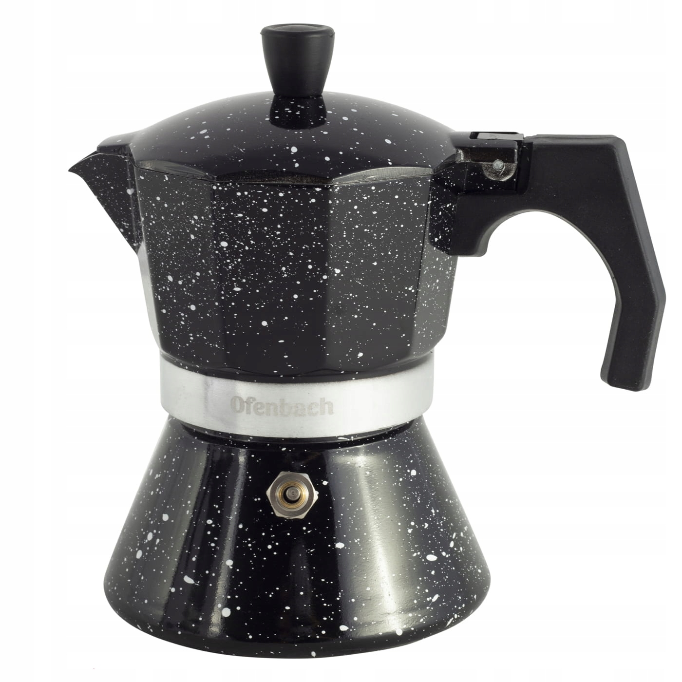 Celkový pohled na černou moka konvici Ofenbach 101105 300 ml