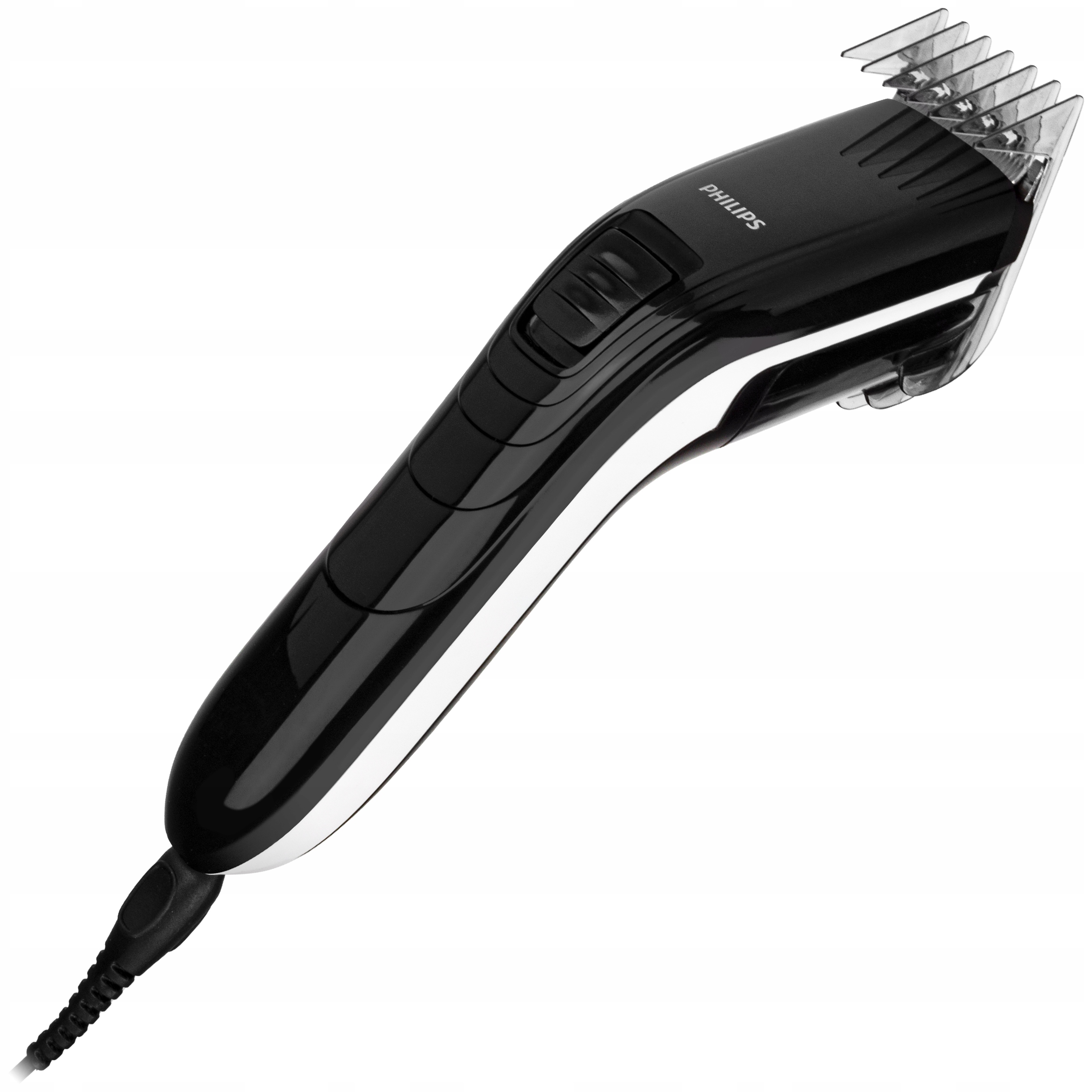Philips QC5115/15 s ukázkou plynulého nastavení délky na těle přístroje