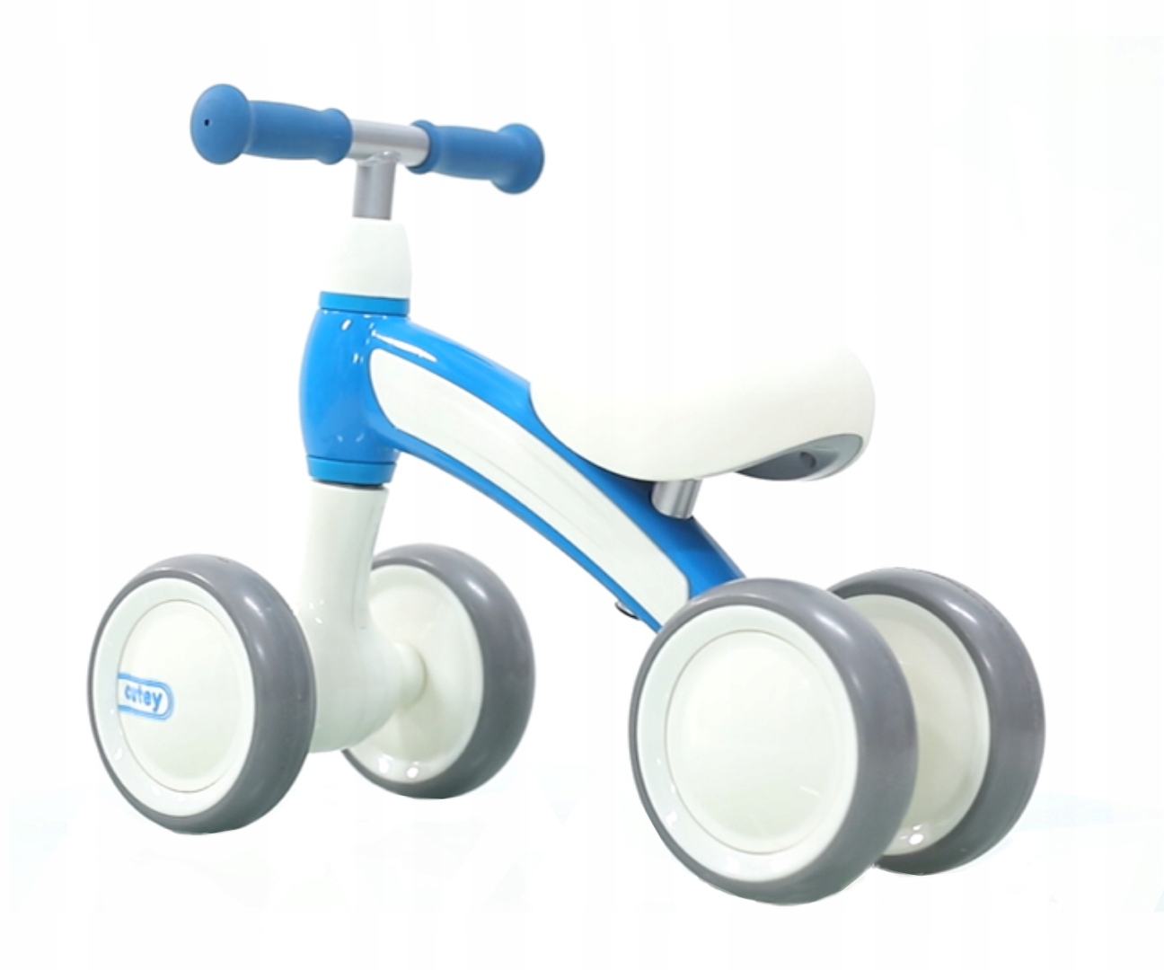 Modré dětské čtyřkolové odrážedlo Qplay Cutey Blue pro nejmenší