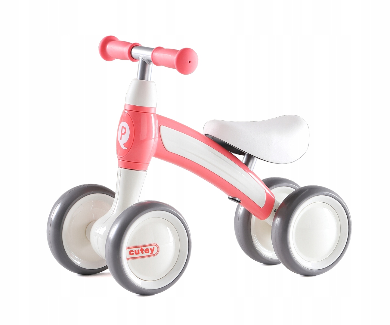 Růžové dětské čtyřkolové odrážedlo Qplay Cutey Pink pro nejmenší