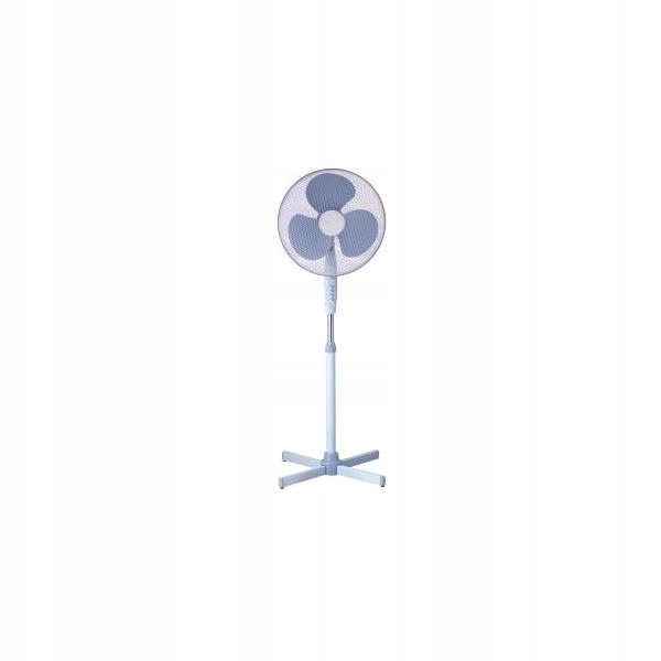 Bílý stojanový ventilátor Ravanson WT-1040S s křížovou základnou a velkým průměrem vrtule