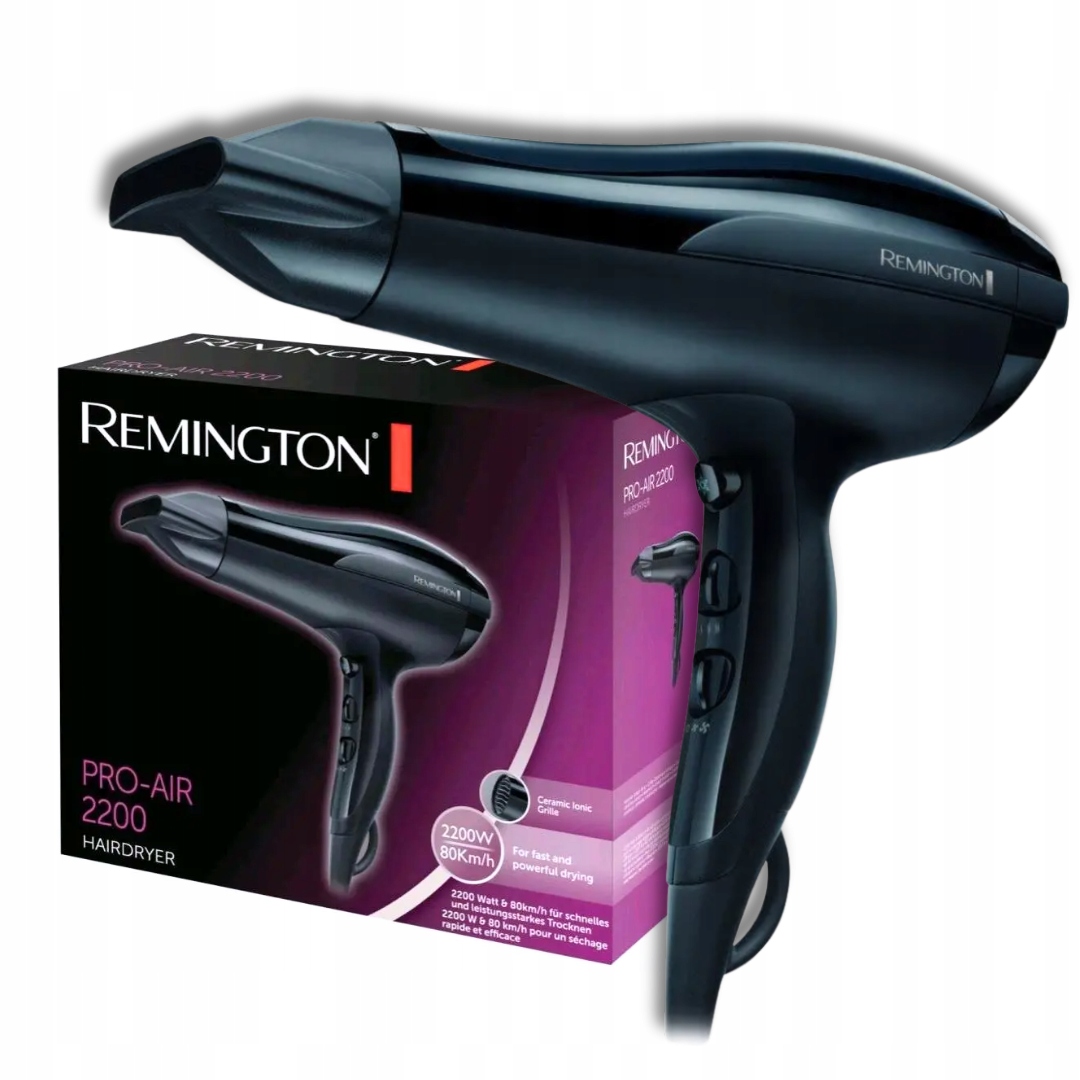 Fén na vlasy Remington Pro-Air D5210 v elegantním černém provedení