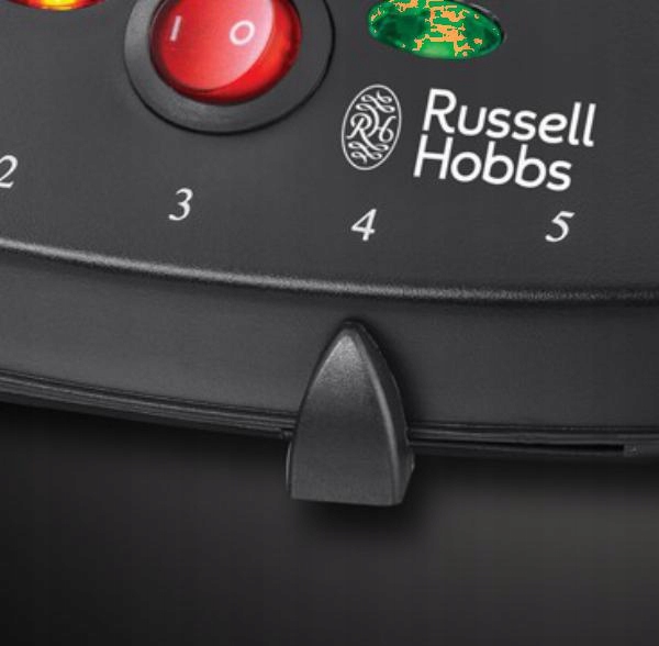 Detail plynulého nastavení termostatu na palačinkovači Russell Hobbs