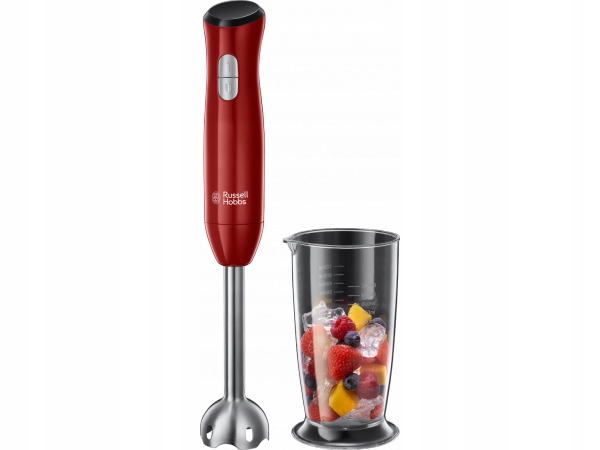 Červený tyčový mixér Russell Hobbs Desire 24690-56 s mixovací nádobou