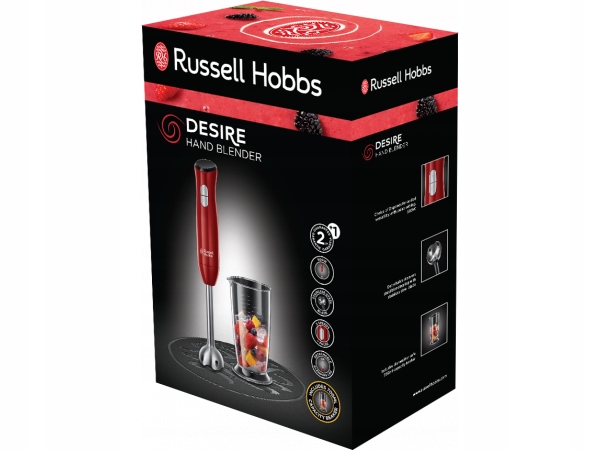 Praktické skladování odnímatelných částí mixéru Russell Hobbs