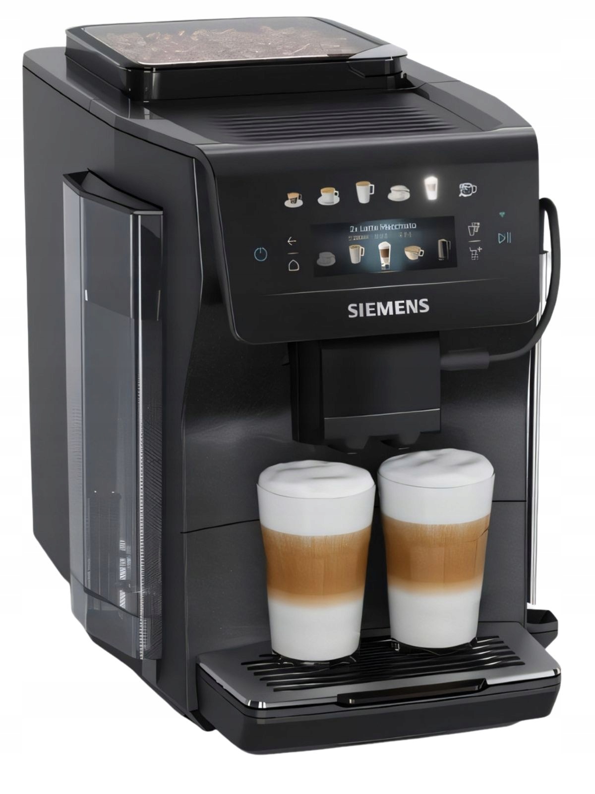 Siemens EQ600 iAroma TP603E08 - čelní pohled na automatický kávovar