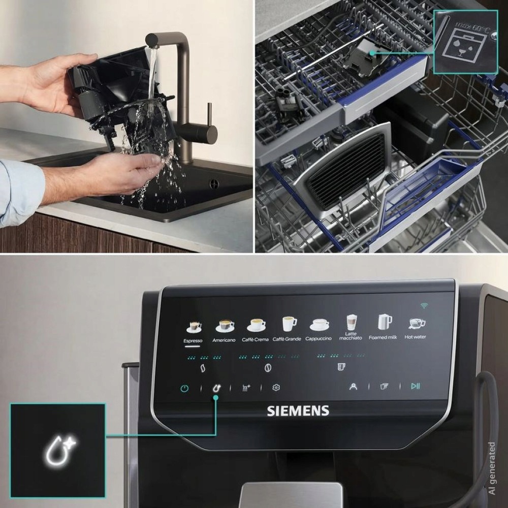 Automatický kávovar Siemens EQ500 iAroma TP553E07 - detail tlaku 15 bar