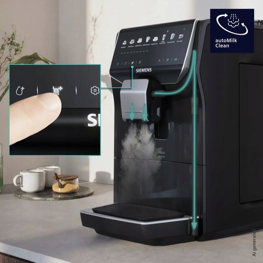 Automatický kávovar Siemens EQ500 iAroma TP553E07 - elektronické dotykové ovládání