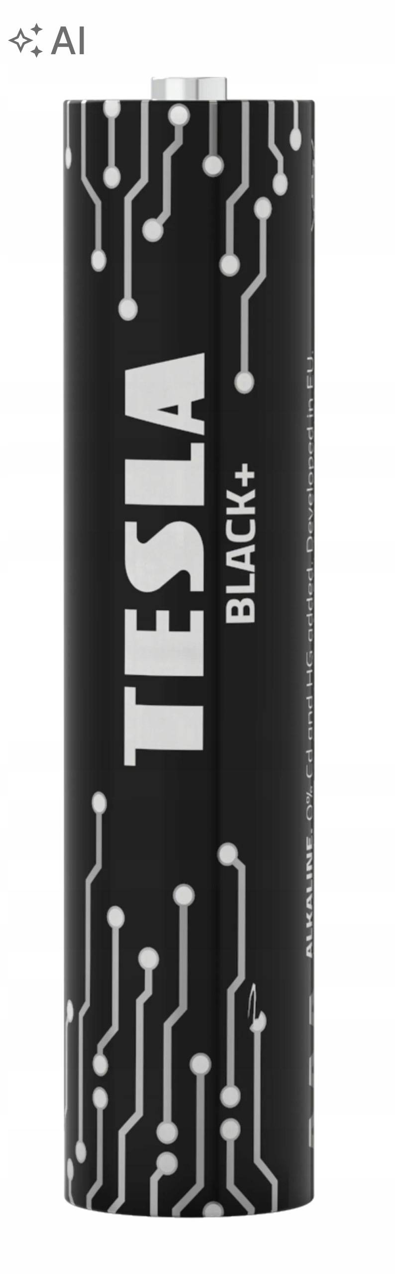 Zadní strana blistru baterií TESLA BLACK+ AAA