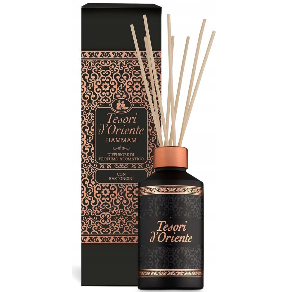 Luxusní vonné tyčinky Tesori d’Oriente Hammam 200 ml – celkový pohled na difuzér