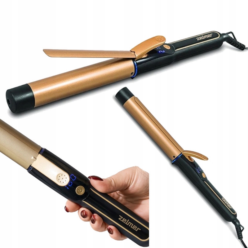 Klasická keramická kulma na vlasy Zelmer ZHL3200 s průměrem 32 mm v černém elegantním provedení