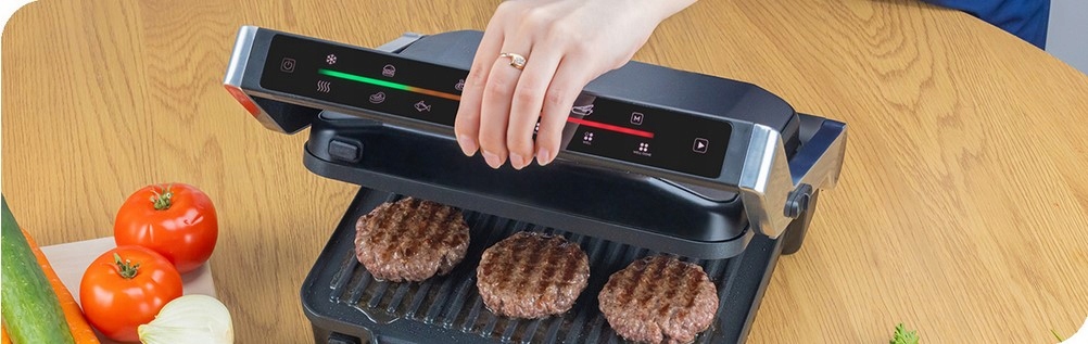 Boční pohled na rozměry grilu Zelmer