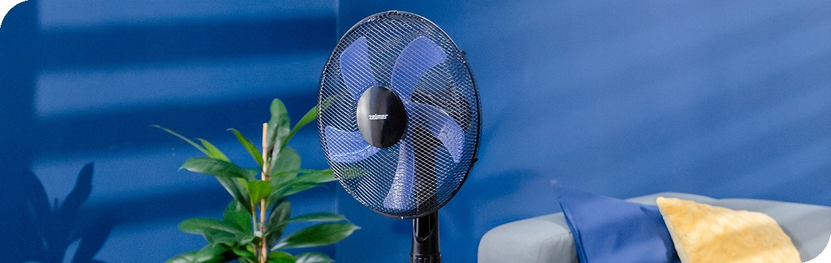 Detail ovládacího panelu rychlostí ventilátoru Zelmer