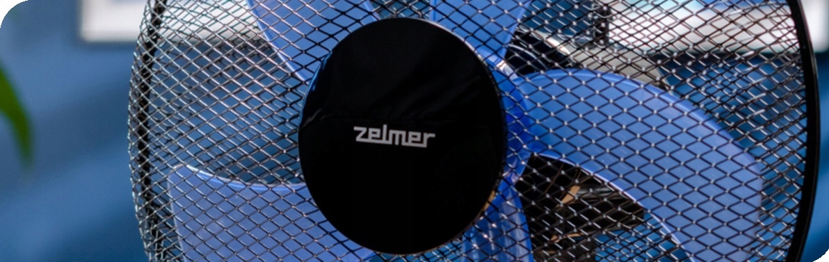 Pětilopatkový systém ventilátoru Zelmer pro silný a tichý tah