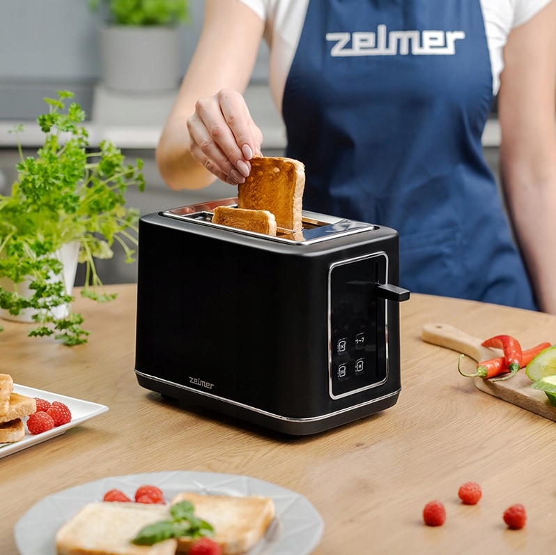 Detailní pohled na zpracování toustovače Zelmer ZTS7990
