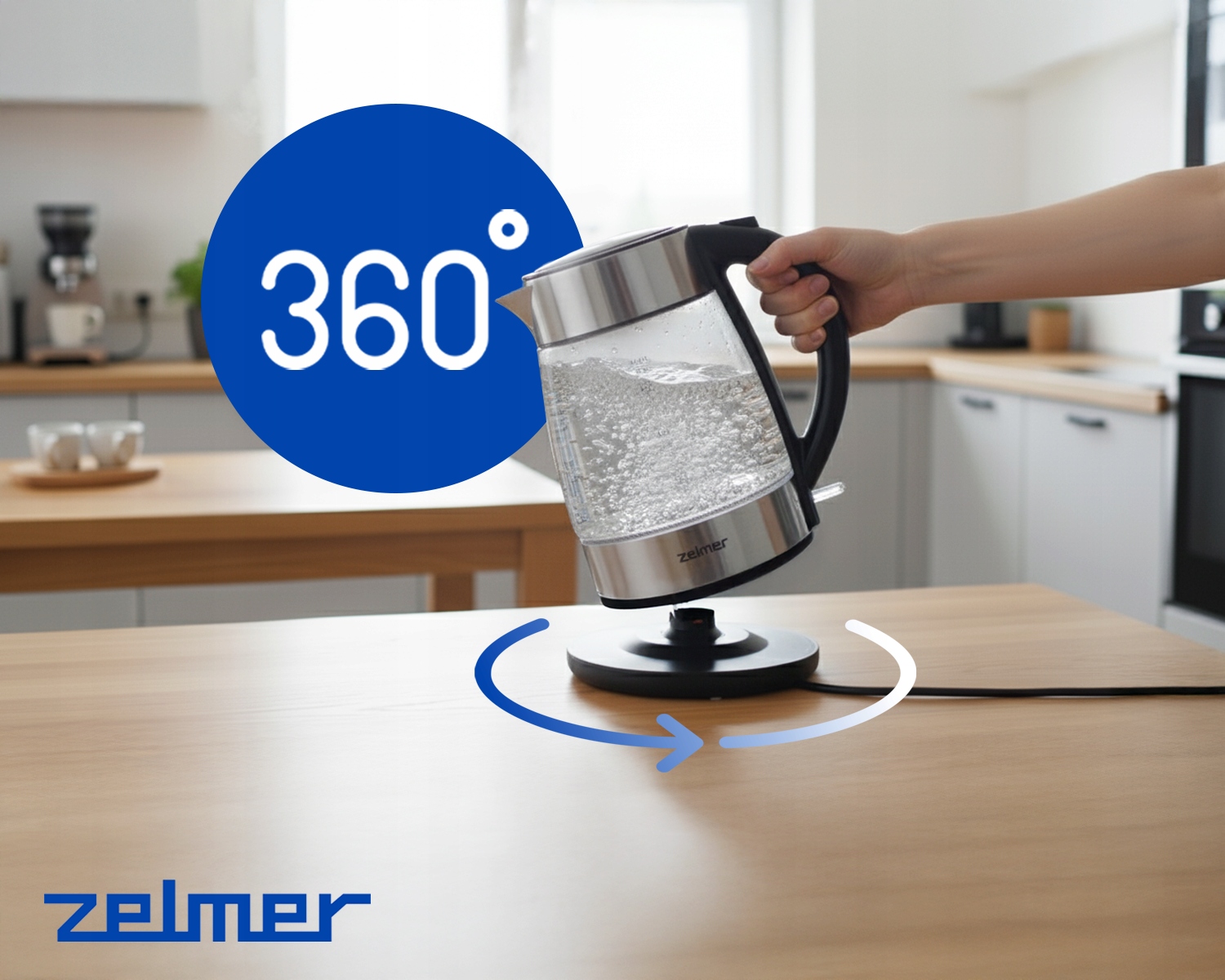 Moderní designová konvice Zelmer ZCK8011