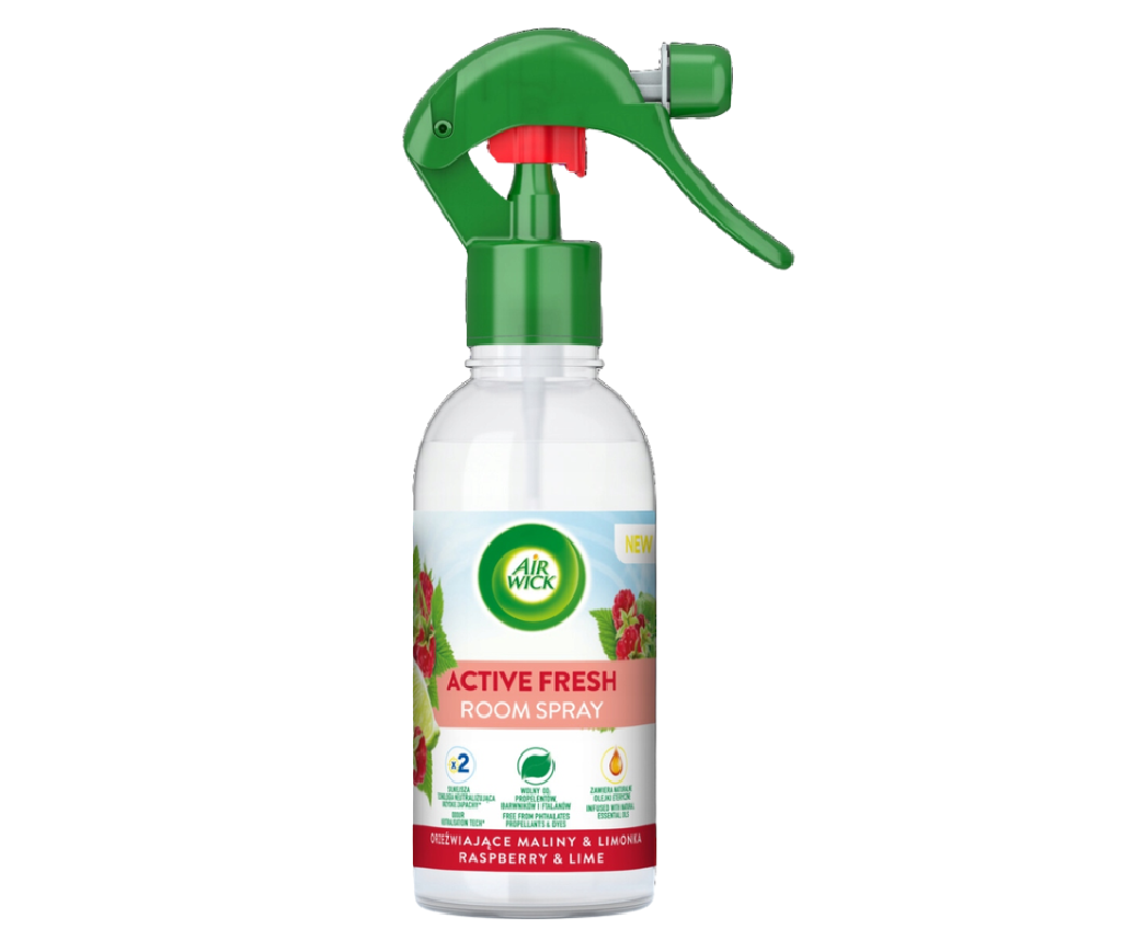 Air Wick Sprej neutralizující nepříjemné pachy Malina & Limetka 237 ml