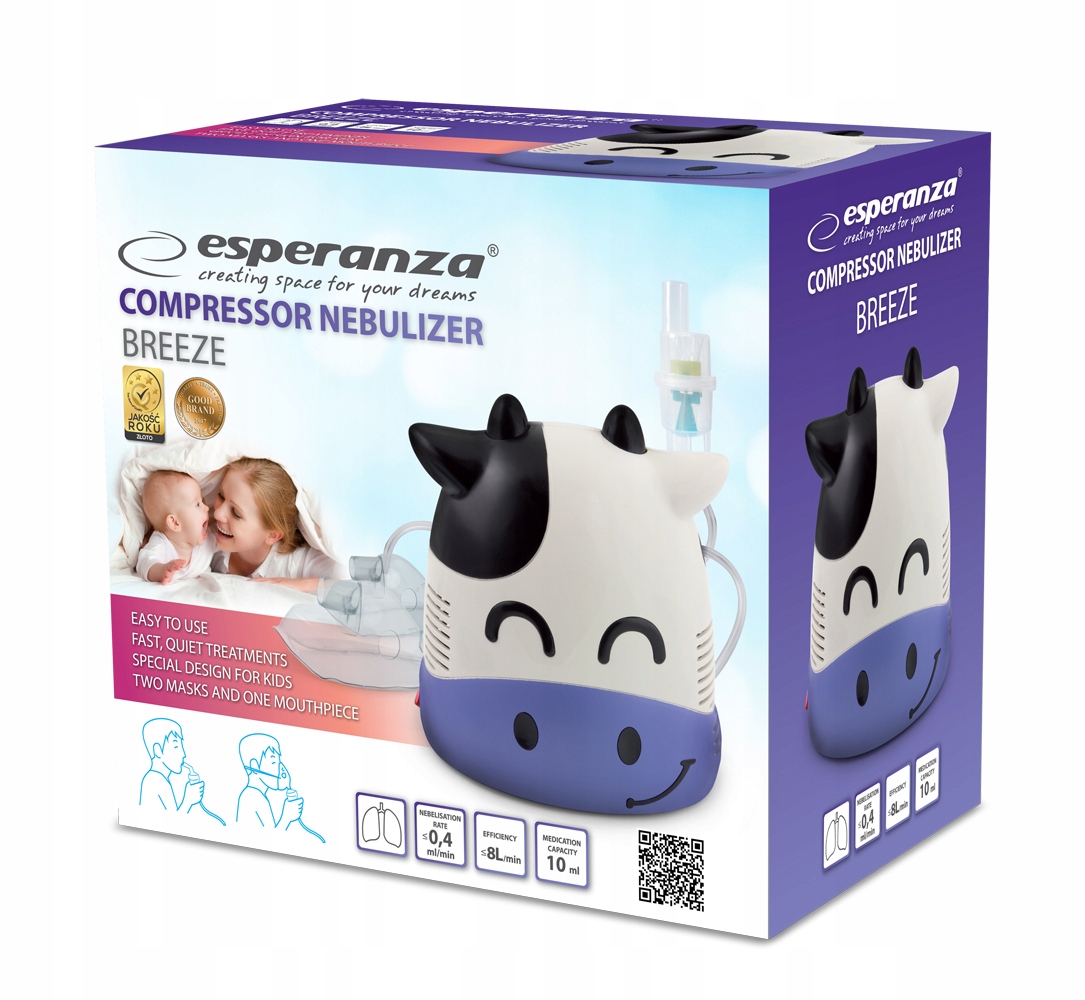 Příslušenství a detaily - inhalátor Esperanza Breeze ECN001