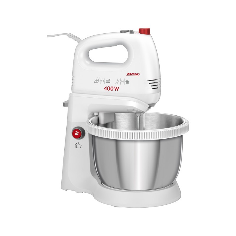 Kuchyňský mixér MPM MMR-21Z s nerezovou otočnou mísou v designu INOX
